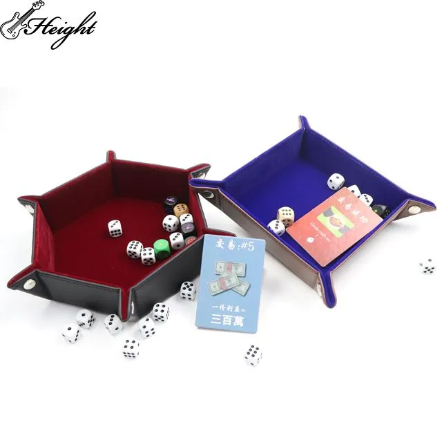 Velevt Dice Rolling Tray Holder